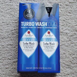 Jack Black Turbo Wash Cleanser 2 - 16 Fl Oz New Sealed Box